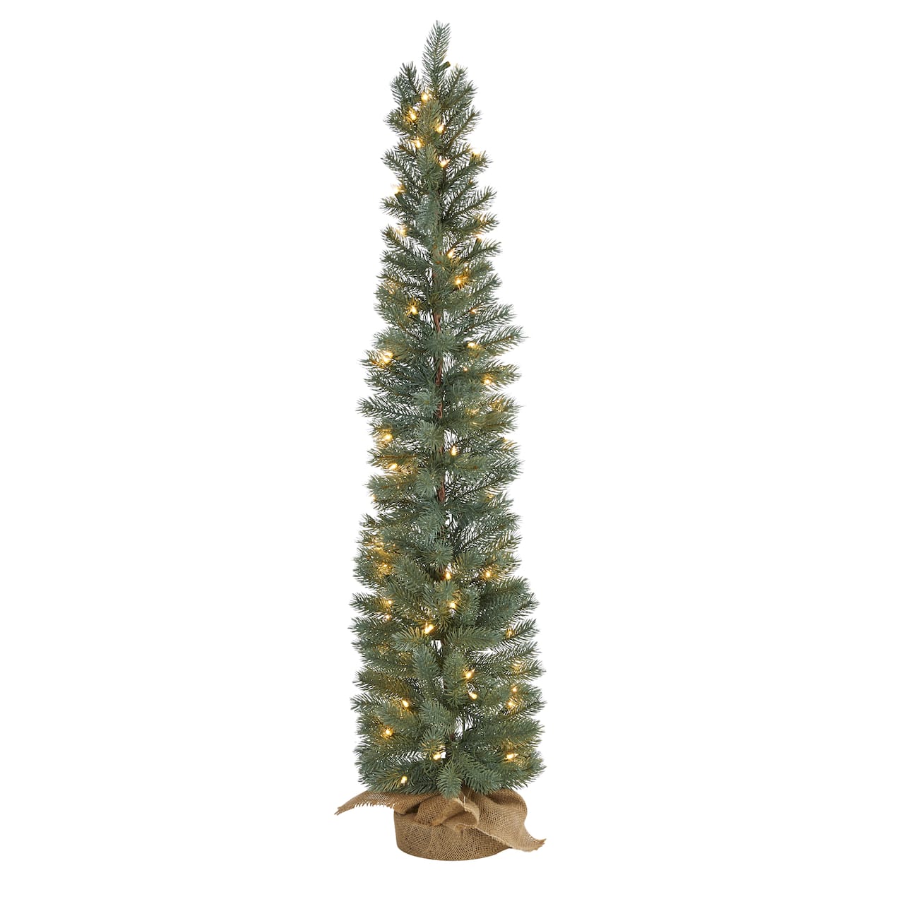 4ft. Pre-Lit Green Pine Artificial Christmas Tree, Warm White Lights